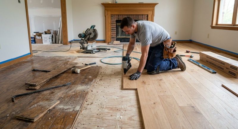 Oak Floor Installation in San Antonio, TX