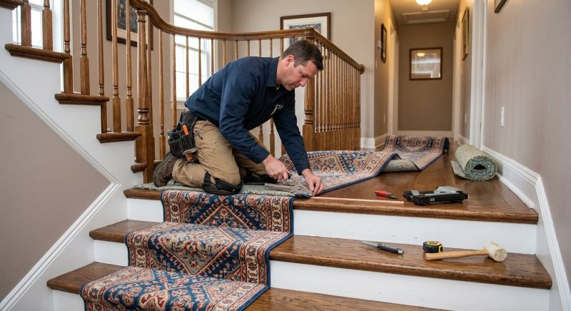 Stair Carpet Replacement in Old Bridge, NJ