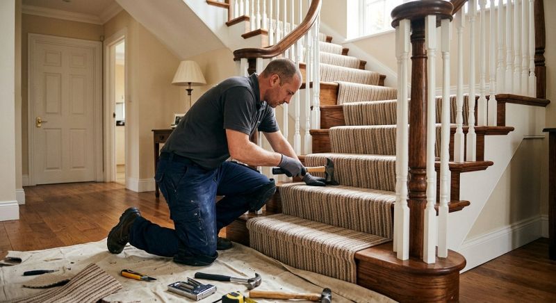 Stair Carpet Replacement in Toms River, NJ