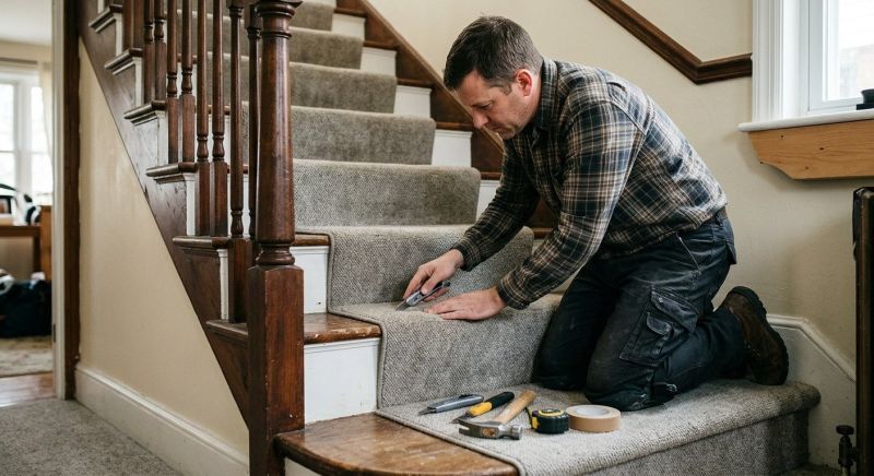 Stair Runner Repair in Overland Park, KS