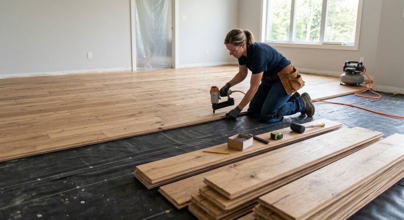 Walnut Flooring Installation in Manassas, VA